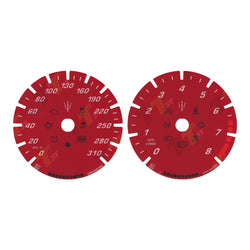 Gauge Face for Maserati Quattroporte Ghibli Levante Instrument in Color Red