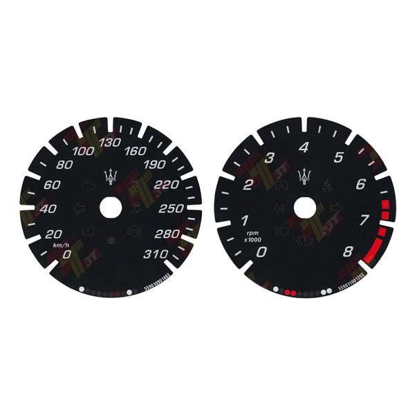 Gauge Face for Maserati Quattroporte Ghibli Levante Instrument in Color Black