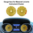 Gauge Face for Maserati Quattroporte Ghibli Levante Instrument in Color Yellow