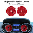 Gauge Face for Maserati Quattroporte Ghibli Levante Instrument in Color Red