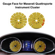 Gauge Face for Maserati Quattroporte Ghibli Levante Instrument in Color Yellow
