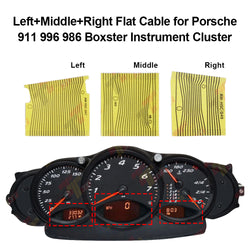 Flat Cable for Porsche 911 996 986 Boxster instrument Cluster - Left+Mid+Right