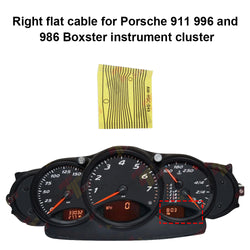 Right Flat Cable for Porsche 911 996 and 986 Boxster Instrument Cluster