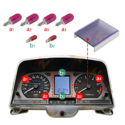Display with Pink Bulb KIT for Honda Goldwing GL1500 Gauge Cluster 1988-2000