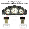 Temp and Clock Display for Mercedes W202 W208 W210 R170 Instrument Cluster