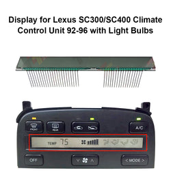 Display for Lexus SC300 SC400 ACC Climate Control Unit 92-96 40 Pins