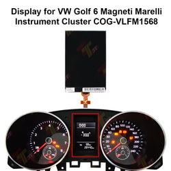 Display for VW Golf 6 Magneti Marelli Instrument Cluster COG-VLFM1568