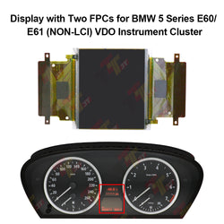 Display with Two FPCs for BMW 5 Series E60 / E61 (NON-LCI) VDO Instrument