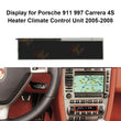 Display for Porsche 911 997 Carrera, Boxster Cayman 987 Climate Control Unit