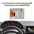 Color Display for Citrone DS5 and Peugeot 208 2008 Instrument Cluster 9805341480