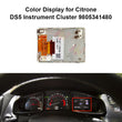 Color Display for Citrone DS5 and Peugeot 208 2008 Instrument Cluster 9805341480