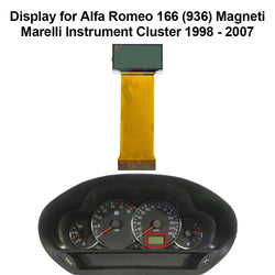 Display for Alfa Romeo 166 (936) Magneti Marelli Instrument Cluster
