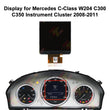 Monochrome Display for Mercedes W204 W212 Instrument Cluster