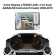 Color Display for Audi A8 A8L S8 Instrument Cluster LTE052T-4301-1