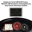 Display for Ferrari 599 GTB Fiorano, 599 GTO, 599 SA Aperta Instrument Clusters