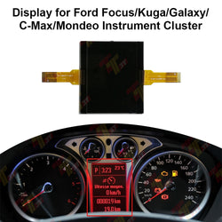 Display for Ford Focus Kuga Galaxy C-Max Mondeo Instrument - 2 Ribbons Connector