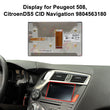 Central Info Display for Peugeot 508, Citroen DS5 CID 9804563180 A2C84145200