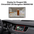 Central Info Display for Peugeot 508, Citroen DS5 CID 9804563180 A2C84145200