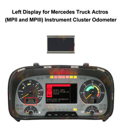 Left Display for Mercedes Truck Actros MPII & MPIII Instrument Cluster Odometer