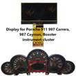 Display for Porsche 911 997 Carrera, 987 Cayman, Boxster Speedometer