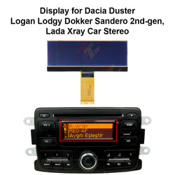 Display for Dacia Duster Logan Lodgy Dokker Sandero and Lada Xray Car Stereo