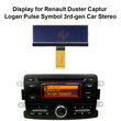 Display for Renault Duster Captur Logan Pulse Symbol 3rd-gen Car Stereo