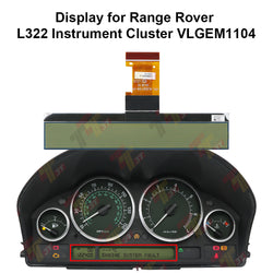 Display for Range Rover L322 Instrument Cluster COG-VLGEM1104-00
