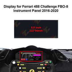 Display for Ferrari 488 Challenge FBO-8 Instrument Panel