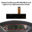 Display for Microcar MC1/MC2/M.Go and Ligier X-Too JS28 Instrument Cluster