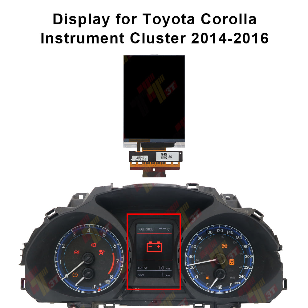 Display for Toyota Corolla Instrument Cluster – 3T.ALLWAY