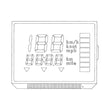 Display for Yamaha Digital Multifunction Speedometer Gauge Unit 6Y5-83570-A0-00