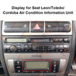 Display for Seat Leon/Toledo/Cordoba Air Condition Information Unit Pixel Repair
