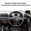 Display for Seat Leon/Toledo/Cordoba Air Condition Information Unit Pixel Repair