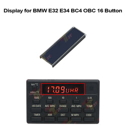 Display for BMW E32 E34 BC4 OBC 16 Button 65818351055