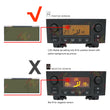 Display for Peugeot 207 307 Air Climate Control A/C Panel by Yellow Background