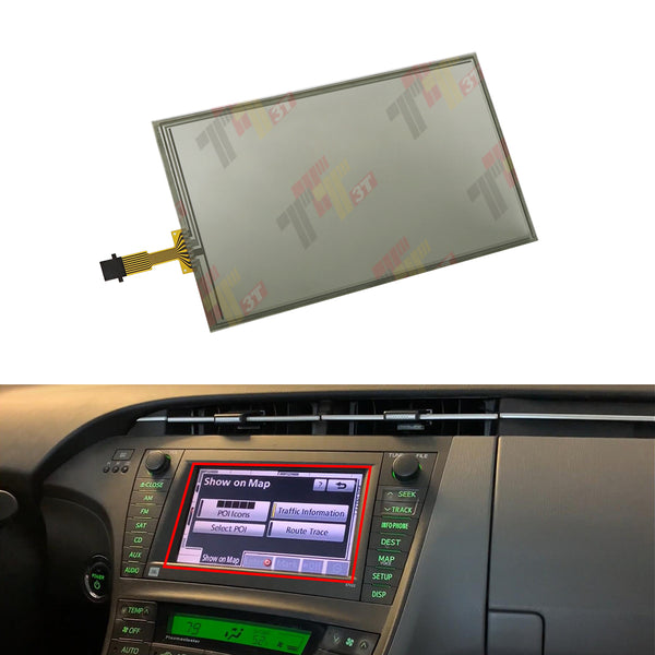 7" Touch Screen Digitizer for Toyota Prius 2010-2011 E7022 JBL Navi LQ070T5GA01
