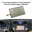 7" Touch Screen Digitizer for Toyota Highlander JBL E7015 Navi LQ070T5GA01/GC01