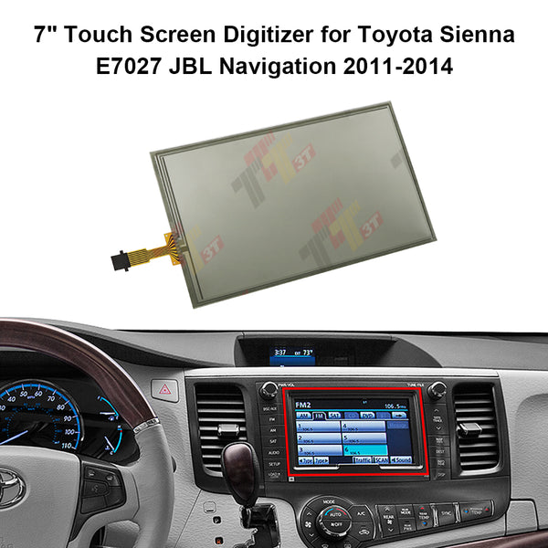 7" Touch Screen Digitizer for Toyota Sienna JBL E7027 Navi LQ070T5GA01/GC01