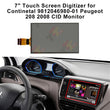 7" Touch Screen for Continetal 9812046980 Citroen C-Elysee Feel Multi-Display