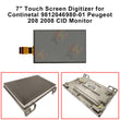7" Touch Screen for Continetal 9812046980 Citroen C-Elysee Feel Multi-Display