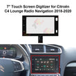 7" Touch Screen Digitizer for Peugeot 208 Citroën C4 Lounge Radio Navigation