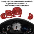 Gauge Face for Porsche 911 Carrera 991/Cayenne 958/Panamera 970 300KM/H Red