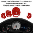 Gauge Face for Porsche 911 Carrera 991/Cayenne 958/Panamera 970 GT3 330KM/H Red
