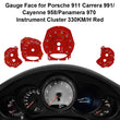 Gauge Face for Porsche 911 Carrera 991/Cayenne 958/Panamera 970 330KM/H Red