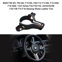 For BMW F80 M3 F82 M4 F10 M5 F06 F12 F13 M6 F15 X5M Steering Wheel Leather Trim