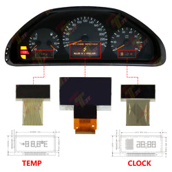 Mercedes E-Class W210 CLK W208 instrument Mid display+Left and right display - 3T.ALLWAY