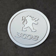 Silver Engine Oil Filler Cap Gas Tank Cover Protector for Peugeot 308 408 4008 - 3T.ALLWAY