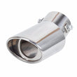 Car Universal Round Silver Stainless Steel Chrome Exhaust Tail Muffler Tip Pipe - 3T.ALLWAY