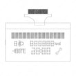 Display for Fiat Punto/ Grande Punto/ Fiorino/ Doblo/ Qubo Instrument Cluster